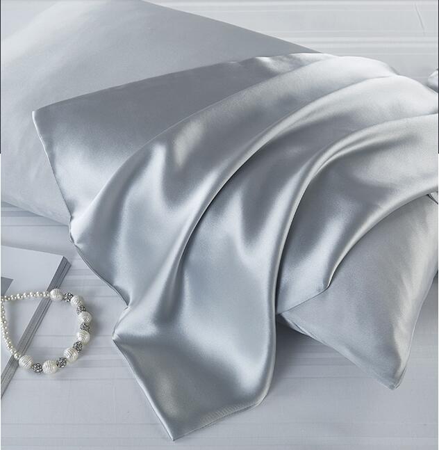 100% silk pillowcase silk pillow cover for curly hair