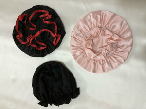 silk bonnet cap scrunchies set for sleeping 